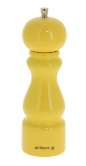 RUMBA Młynek do soli 20 cm żółty lakierowany