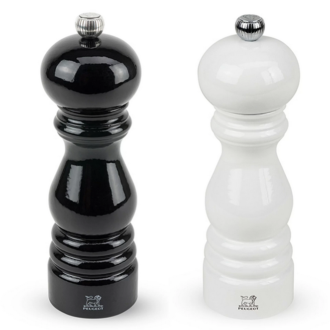 PARIS Zestaw młynków czarny + biały 18 cm