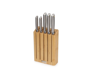 Zestaw 5 noży w bloku bambusowym Elevate Steel