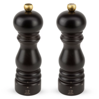 PARIS Zestaw młynków sól + pieprz 18 cm czekolada